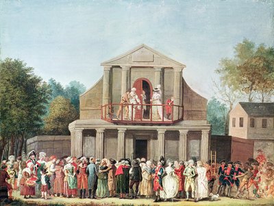 Theatrical Performance at the Saint-Laurent Fair, 1786 by French School